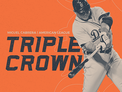 Triple Crown baseball display font font miguel cabrera sea dog