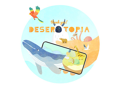 DESERTOPIA app design app game illustration