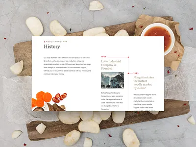 History Timeline design layout timeline ui ux web