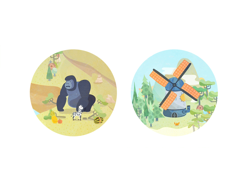 DESERTOPIA app design app game illustration