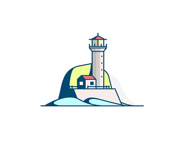 Lighthouse architecture house icon illustration lighthouse littlearchitecture