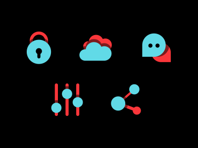 Icons experiment icons light simple