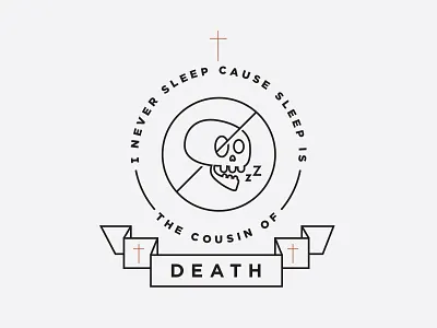 Nas - Never Sleep cross hiphop music skull type