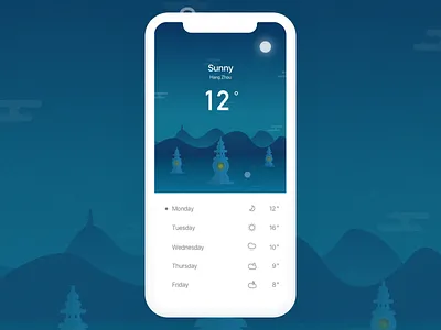 Weather application add illustration ui weather