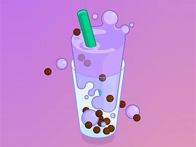 Boba illustration vector vector illustration