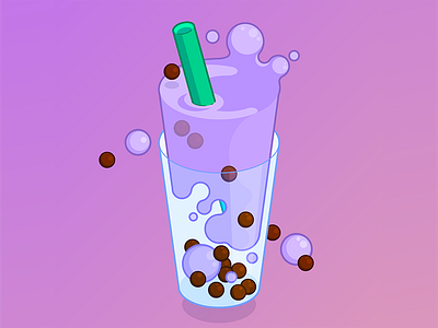 Boba illustration vector vector illustration