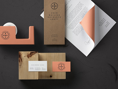 Free Basic Stationery Branding Vol 23 branding mockup stationery