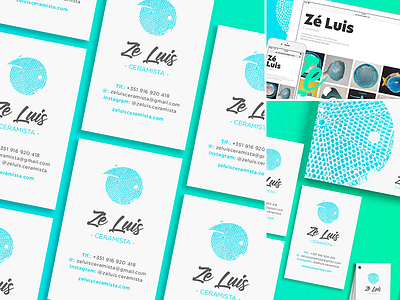 Ze Luis - Ceramista artist business cards ceramics ceramist fish illustration web