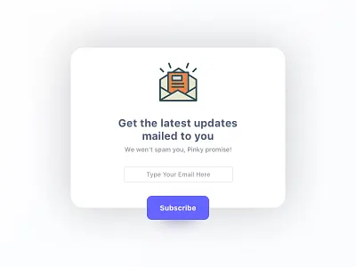 Subscribe button email input newsletter pop up subscribe