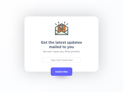 Subscribe button email input newsletter pop up subscribe