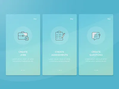 Splash Screens flat icons illustration information initial screens mobile app sketch splash screens ui