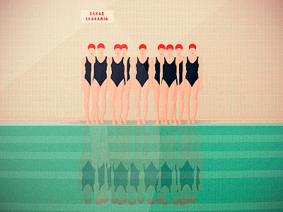 Pool digital illustration digitsl illustrator pool swim swimming pool