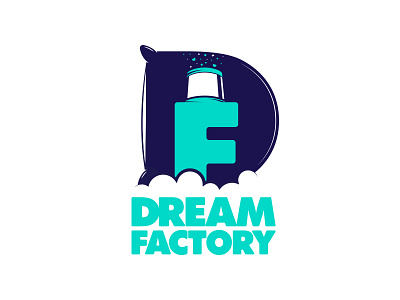 Dream Factory Logo branding design dream factory identity illustration inspiration logo