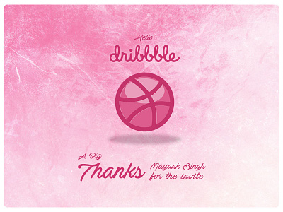 Thank You dribbble thanks