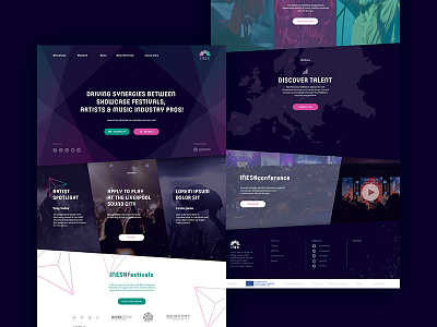 Ines Music bands. web design graphic design music ui ux