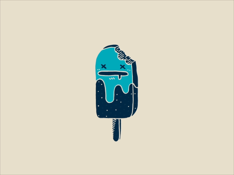 Icecream animation blue dead dots drawing icecream illustration motion sketch