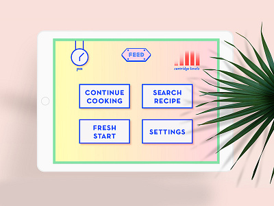 Feed Design 3d printer buttons food design function gradient industrial deisgn interface technology ui ux