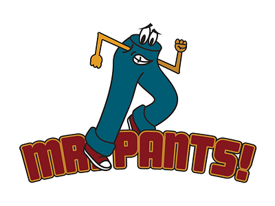 Mr. Pants! cartoon jeans pants retro