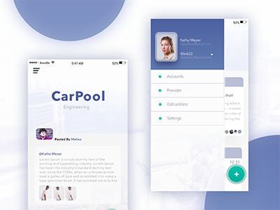 Easydo design purple green design ui ux mobile