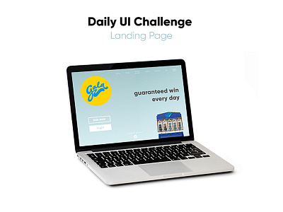 Daily UI // Landing Page bingo daily ui gala landing page photography ui