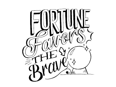 Fortune hand type handlettering type