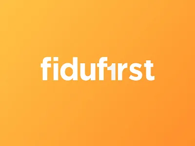 fidufirst Logo! brand branding fidufirst first logo one orange poroto