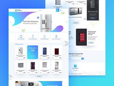 E Commerce Website_Refrigerator commerce e webdesign