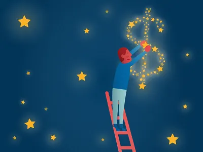 Chase Your Dreamz character computer concept device dreams ladder lemonly michael mazourek mike mazoo phone space stars