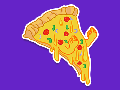 Most italian pizza cheese italy mama mia pizza stickermule