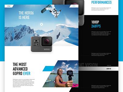 GoPro - HERO6 Black website go pro gopro hero6 interface sport website