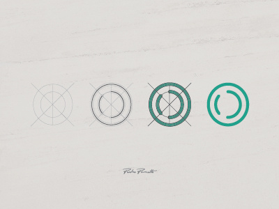 Platanus "O" brand grid letra logo logotype tipografia typography