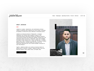 Jedidiah Thurner Website offgrid web design web ui web ux website