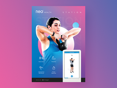 NEO Health Station fitness flyer visual