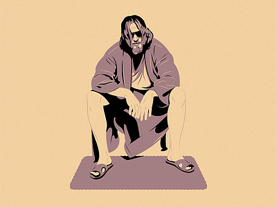 The Dude big lebowski illustration movie the dude