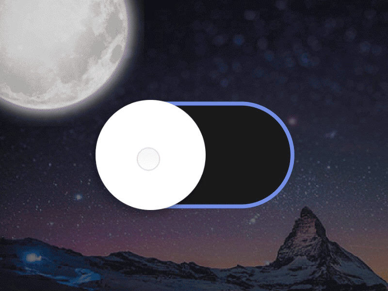 Daily UI Challenge #015 — Switch animation daily ui daily ui 15 day and night interaction interaction design principle switch toggle switch ux