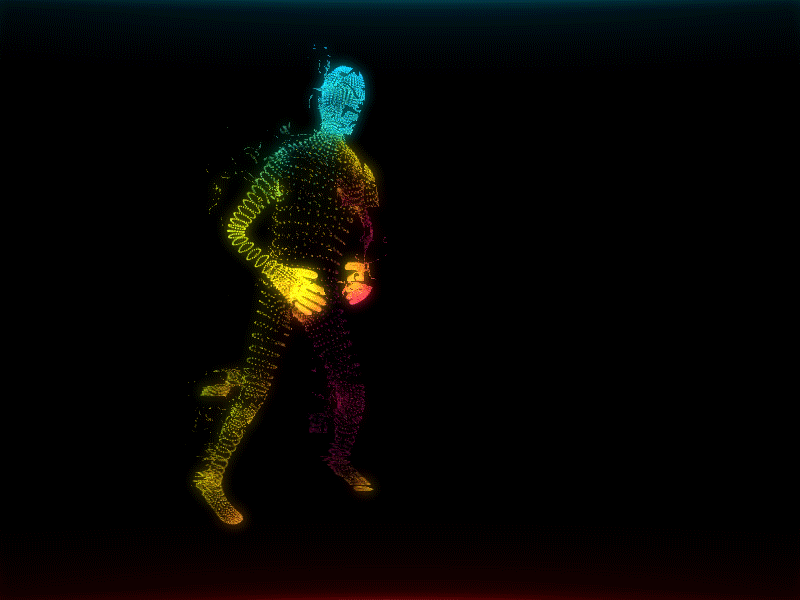 Dance animation c4d capture dance glitch motion