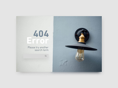 100 Day Challenge Day 33 - 404 page 33 404 daily daily100 day033 design error simple try again uichallange