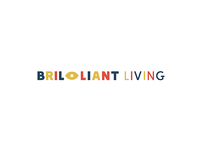 Brilliant Living brand branding brilliant design graphic living logo logomark mark type typography