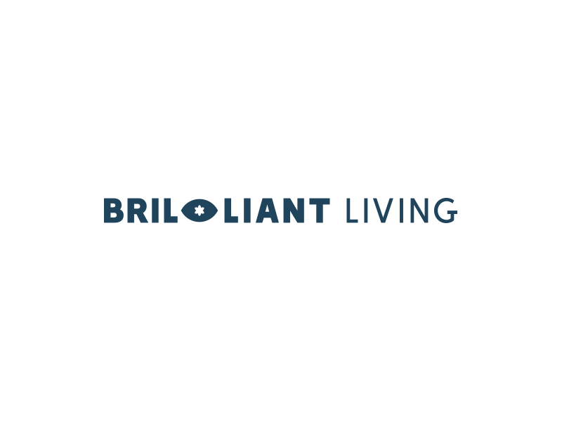 Brilliant Living brand branding brilliant design graphic living logo logomark mark type typography