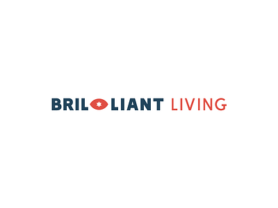 Brilliant Living brand branding brilliant design graphic living logo logomark mark type typography