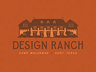 Design Ranch camp waldemar custom type design ranch identity illustration lettering ranch texas