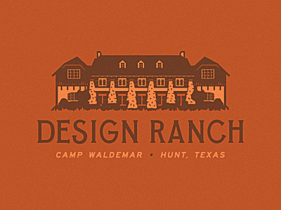 Design Ranch camp waldemar custom type design ranch identity illustration lettering ranch texas