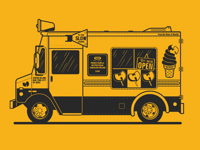 Wu Ice Cream Truck graphics ice cream truck illustration t shirt design vector design wu tang