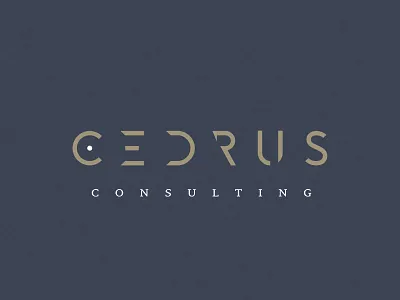 Cedrus consulting branding logo design logotype minimal typography
