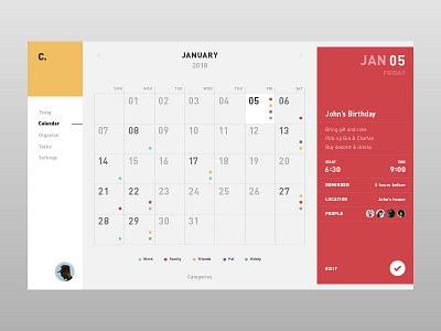 #038 Calendar calendar dailyui design layout minimal ui ux web