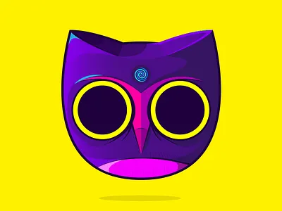 Owl color illustration owl vector