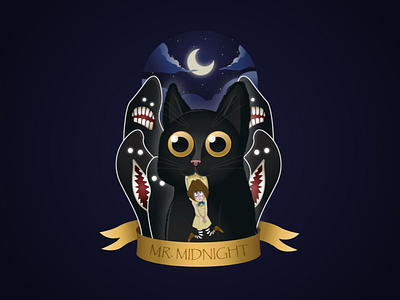 Mr. Midnight franbow illustration killmondaygames midnight mr.midnight vector vectorillustration