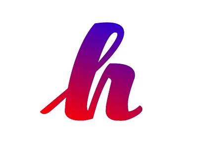 hey color design font fresh gradient h lettering letters mix typography
