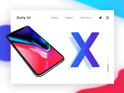 Daily UI 003 - Landing Page 003 dailyui landingpage