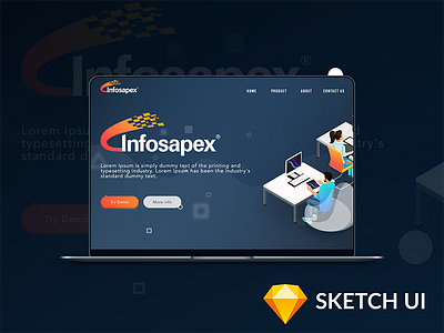 infosapex website redesign design ui website